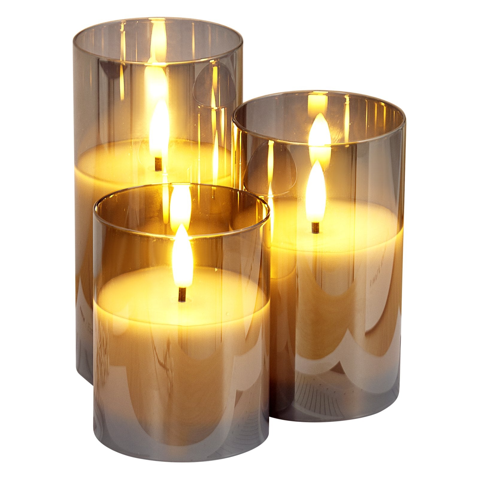 Flameless LED Candles 3-Pack – Battery Operated with Remote Control for Safe & Cozy Ambiance