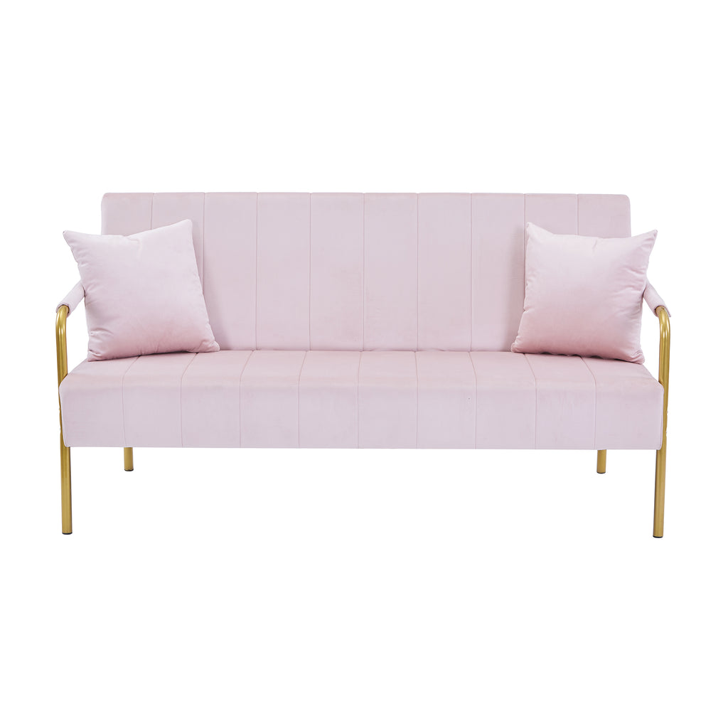 Modern Velvet Loveseat Sofa for Living Room – Stylish 2-Seater Couch