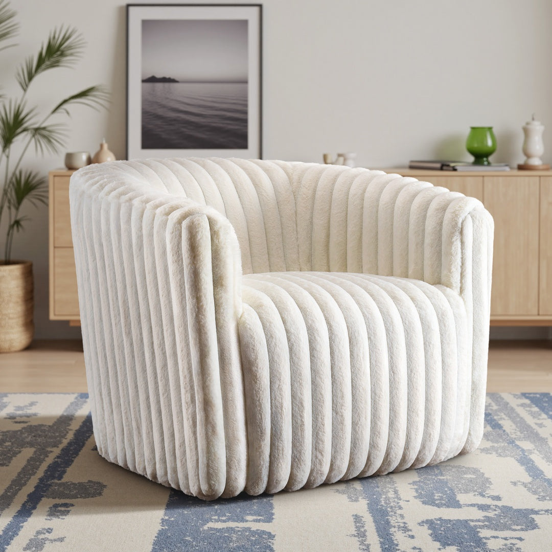 360° Swivel Single Sofa Chair – Soft Touch Modern Accent Chair