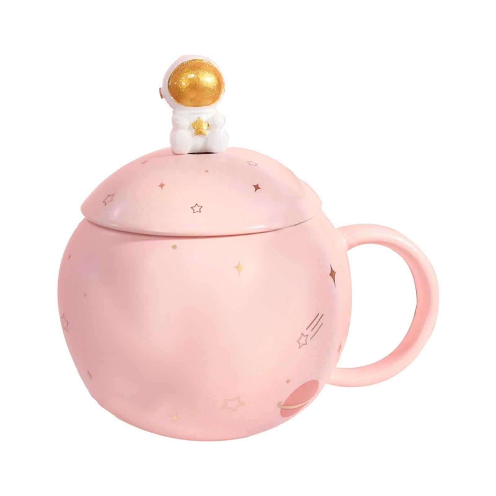 Planet Ceramic Mug – Pink | Stylish & Aesthetic Coffee Cup for Everyday Use