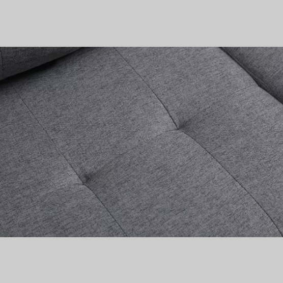 Modern Grey Sectional Sofa – Comfortable Fabric 2-Piece L-Shaped Couch with Cup Holders and Pillows
