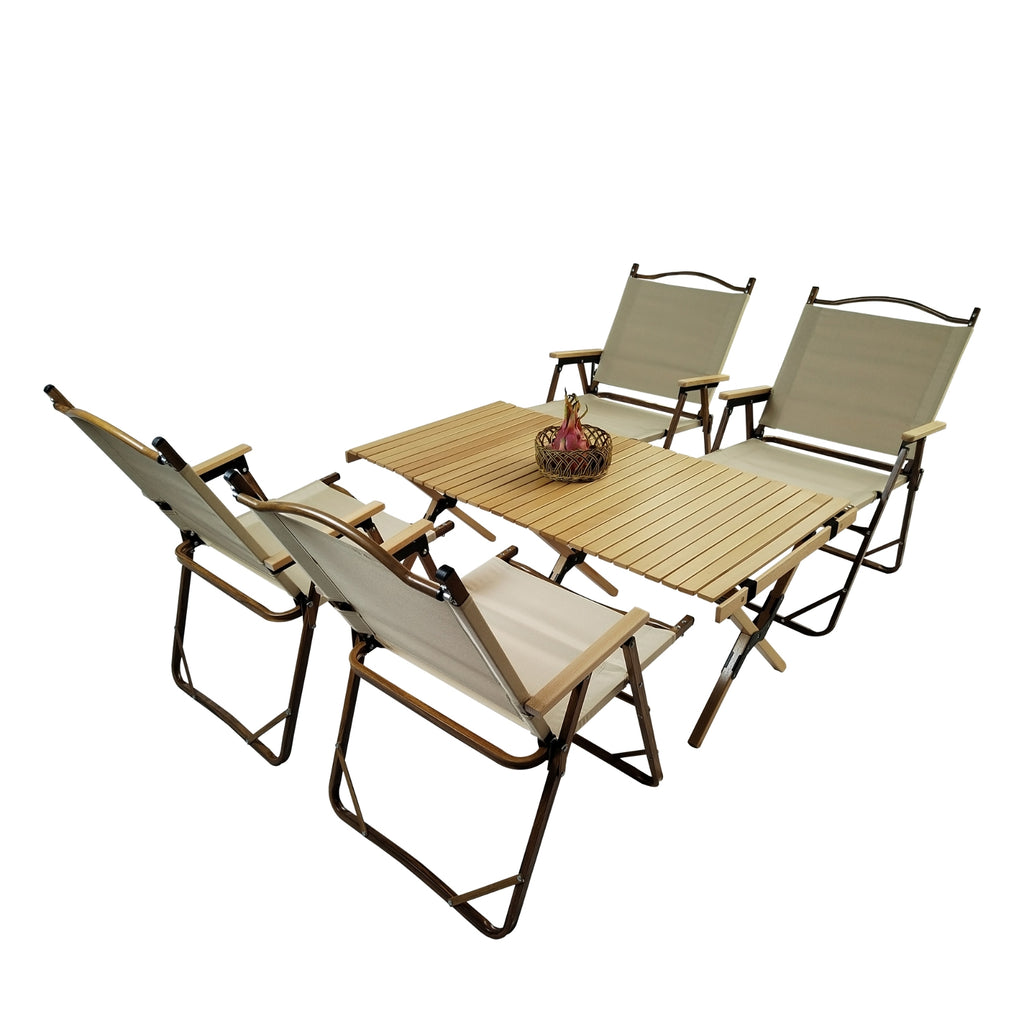 Multi-Function Foldable Dining Set – 1 Table & 4 Chairs | Indoor & Outdoor Use