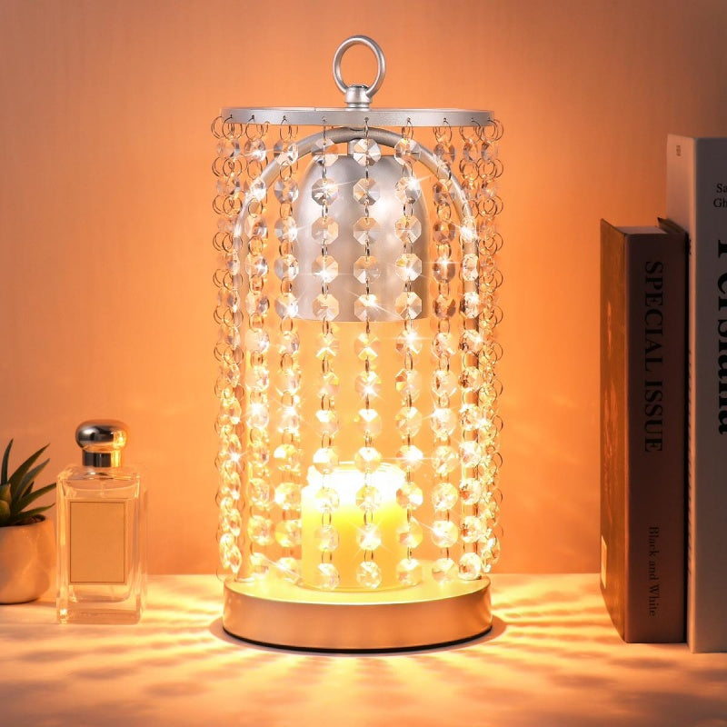 Modern Candle Wax Melting Lamp with Timer & Dimmer – Safe Flame-Free Home Fragrance Warmer