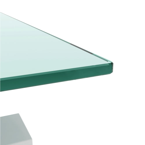 Glass Coffee Table – Double Layer Center Table with Storage for Living Room