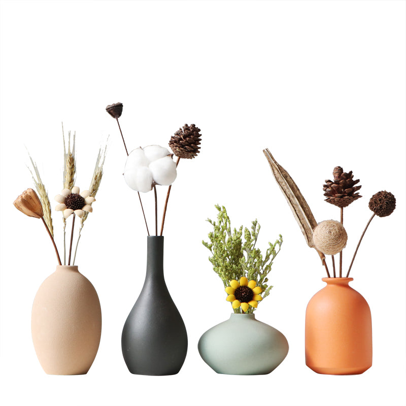 Nordic Ceramic Vase for Living Room – Modern Flower Vase for TV Cabinet, Shelf & Home Décor