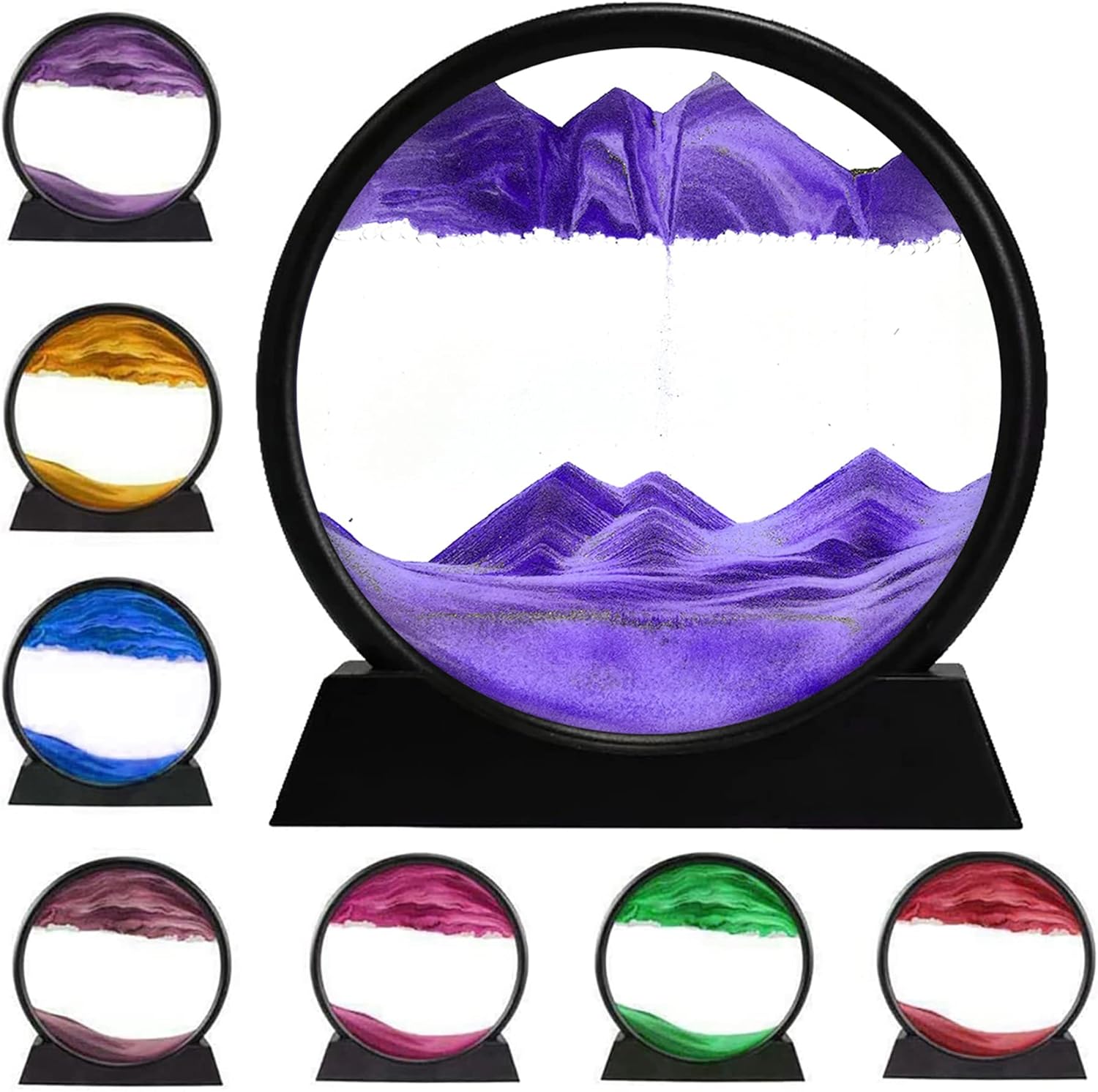 🌊 3D Dynamic Sand Art Liquid Motion – Moving Sand Art Picture (Purple)