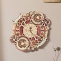 Zodiac Wall Clock – Robotime ROKR Time Art 3D Wooden Puzzle Clock Model Kit