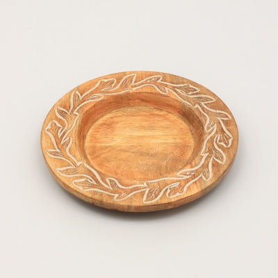 Handcrafted 13" Wooden Charger Plate – Artisan Wood Dining Placemat & Rustic Tableware
