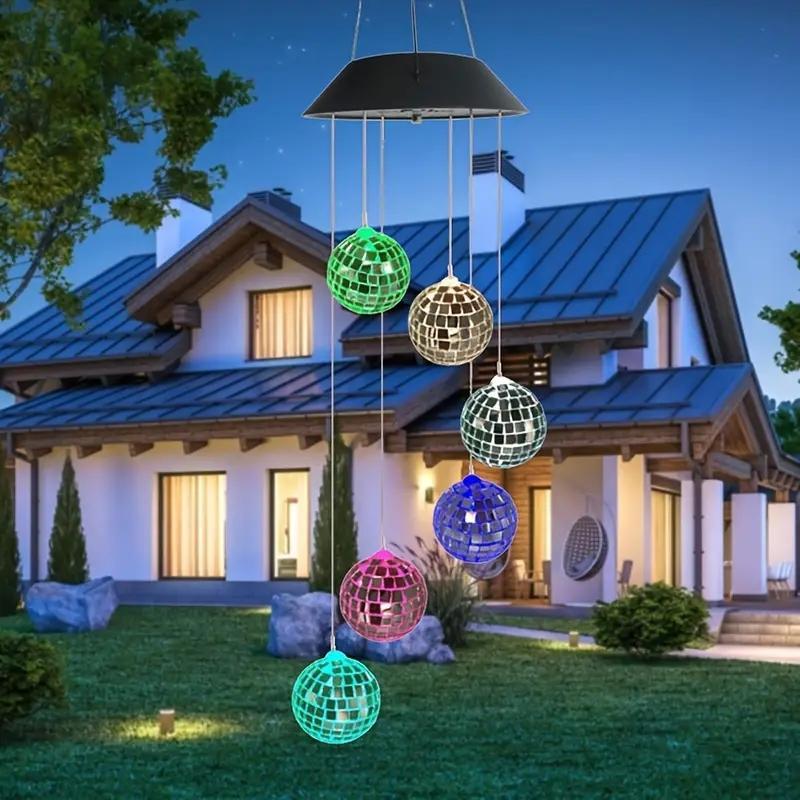 Colour Changing Solar Wind Chime LED Hanging Light – Outdoor Garden & Patio Décor (1 Pc)