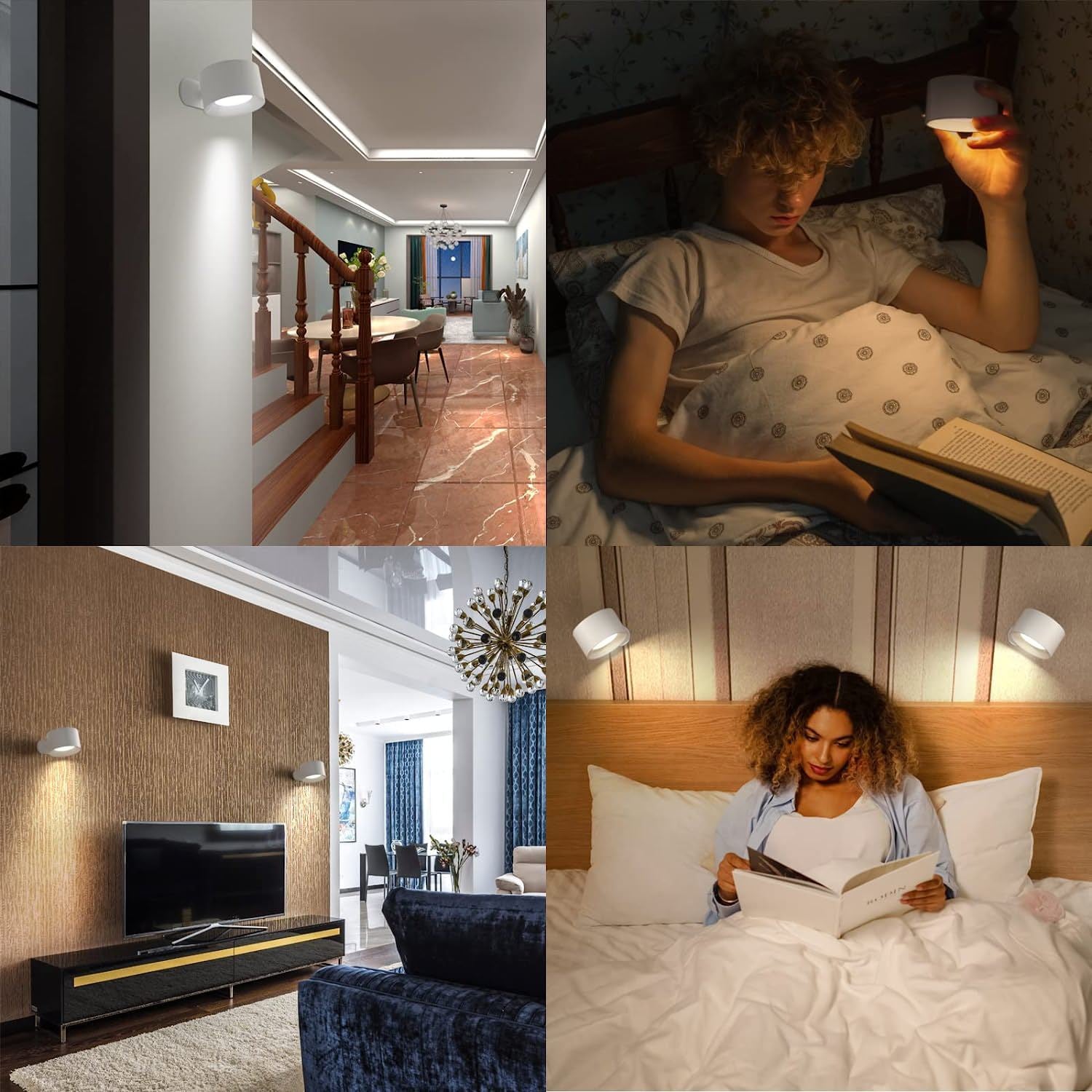 New Punch-Free Touch Table Lamp – Rechargeable LED Desk Lamp with Adjustable Colour & Brightness