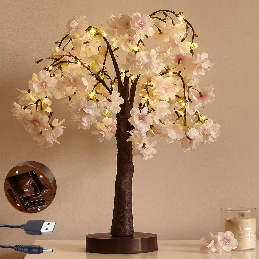 Valentine Special   Romantic Cherry Blossom Tree LED Decorative Light – 18" with 40 LED Lights