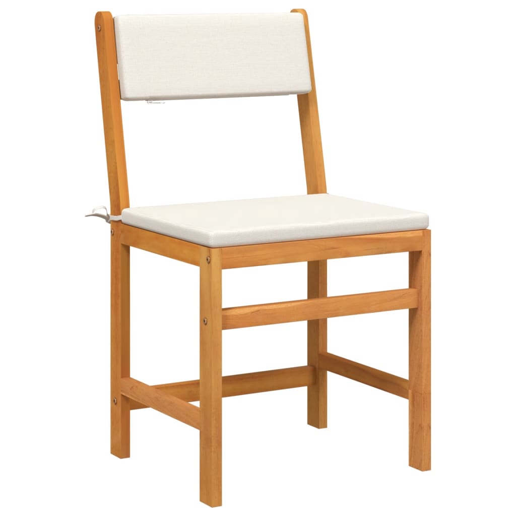 3-Piece Balcony Furniture Set with Cushions – Solid Acacia Wood Patio & Garden Set