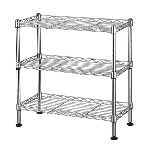 3-Tier Cabinet Organizer – Space-Saving UltraZinc Steel Countertop & Cabinet Shelf
