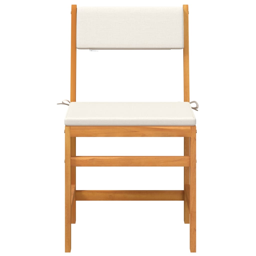 3-Piece Balcony Furniture Set with Cushions – Solid Acacia Wood Patio & Garden Set