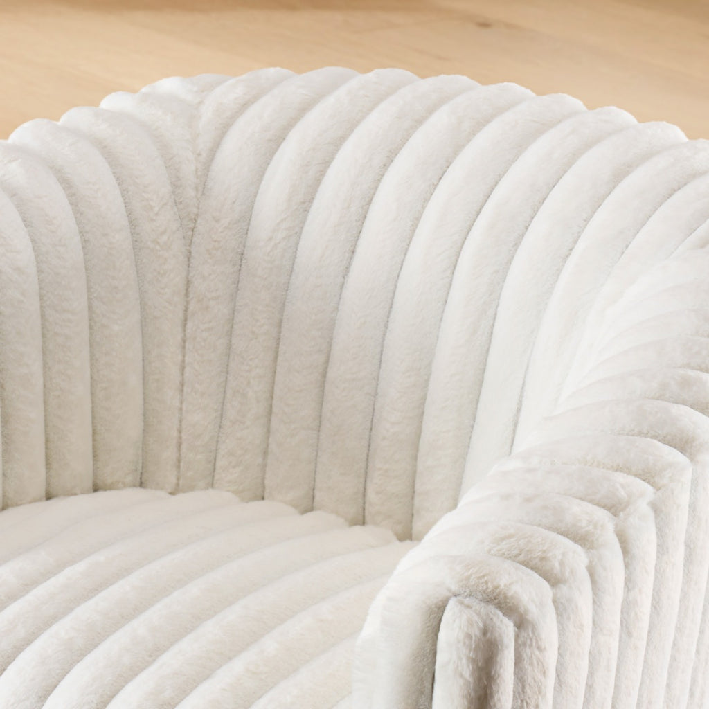Swivel Single Sofa Chair – Soft Touch Modern Accent Chair for Living Room