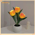 Tulip Lamp - LED Replica Tulip Table Lamp With Flower Vase For Desktop Decoration,Suitable For Home,living Room,desktop Decoration,holiday Gifts,atmosphere Decoration Lamps,Powered By USB
