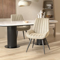 Modern Dining Chairs – Comfortable Upholstered Kitchen & Dining Room Side Chairs with Metal Legs