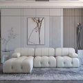 Italian Modular Sectional Sofa – Nordic Modern Fabric Buckle Design Living Room Couch