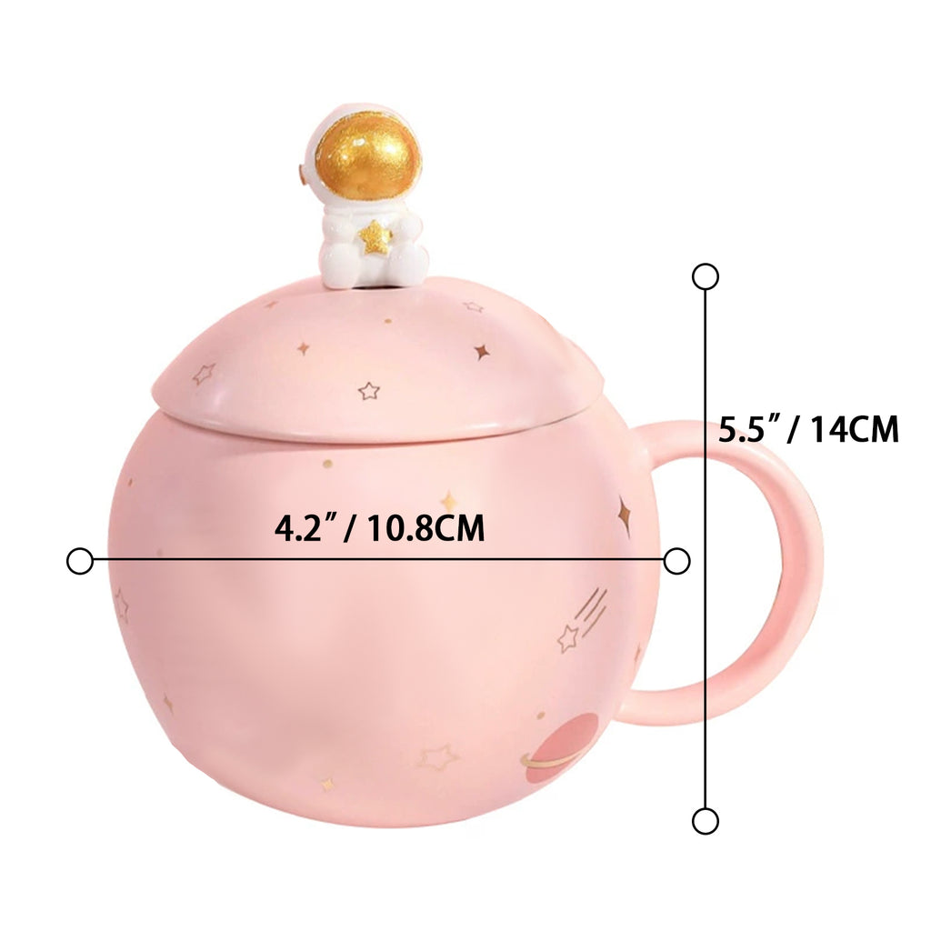 Planet Ceramic Mug – Pink | Stylish & Aesthetic Coffee Cup for Everyday Use