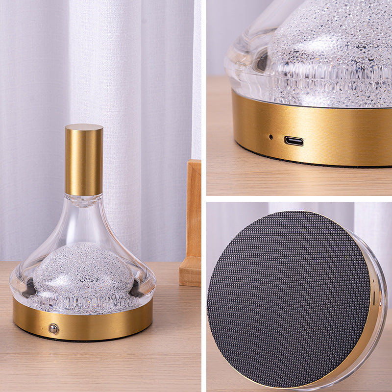 Retro Rechargeable Bar Table Lamp – USB LED Ambient Light for Home & Outdoor Décor