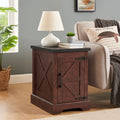 Rustic Rectangular Sofa Side Table for Living Room & Bedroom