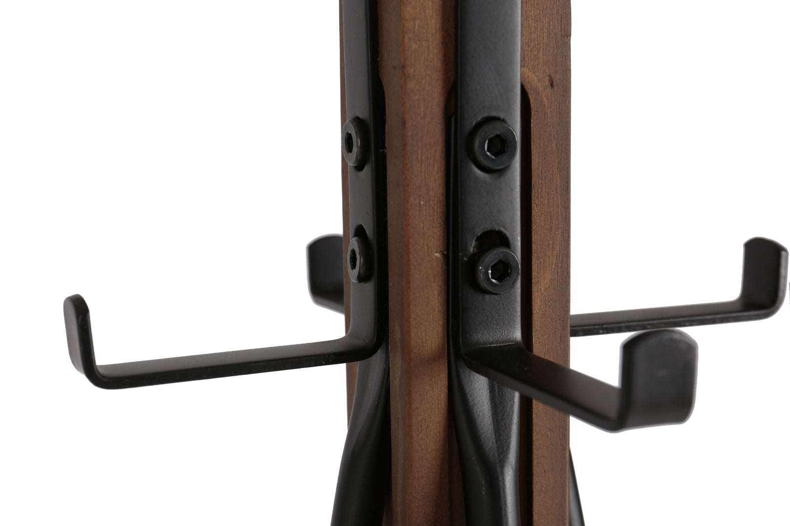 Reclaimed Wood and Metal Freestanding Coat Rack – Stylish Storage Solution for Bedroom, Living Room, and Entryway