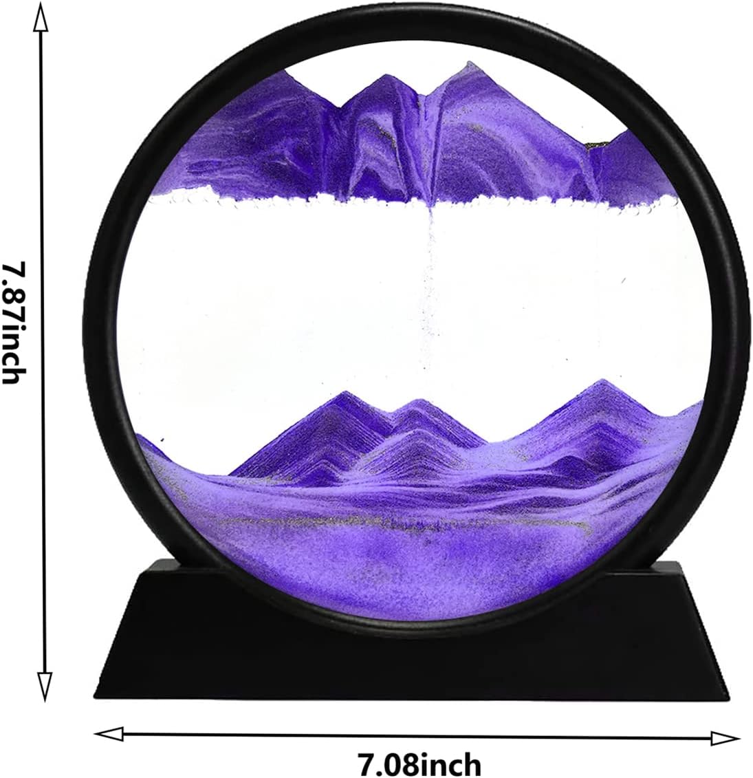 🌊 3D Dynamic Sand Art Liquid Motion – Moving Sand Art Picture (Purple)