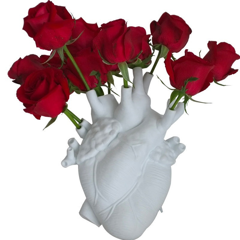 Nordic Style Resin Flower Vase – Artistic Sculpture Plant Pot for Home Décor