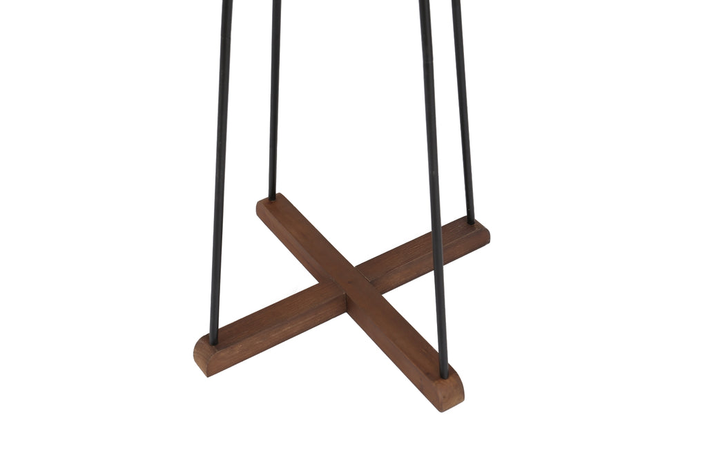 Reclaimed Wood and Metal Freestanding Coat Rack – Stylish Storage Solution for Bedroom, Living Room, and Entryway