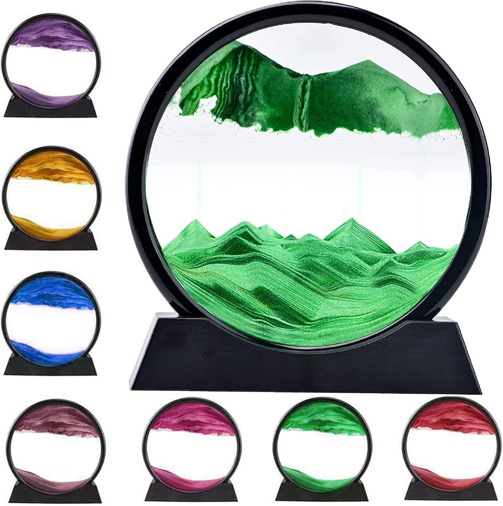 🌊 3D Dynamic Sand Art Liquid Motion – Moving Sand Art Picture (Purple)