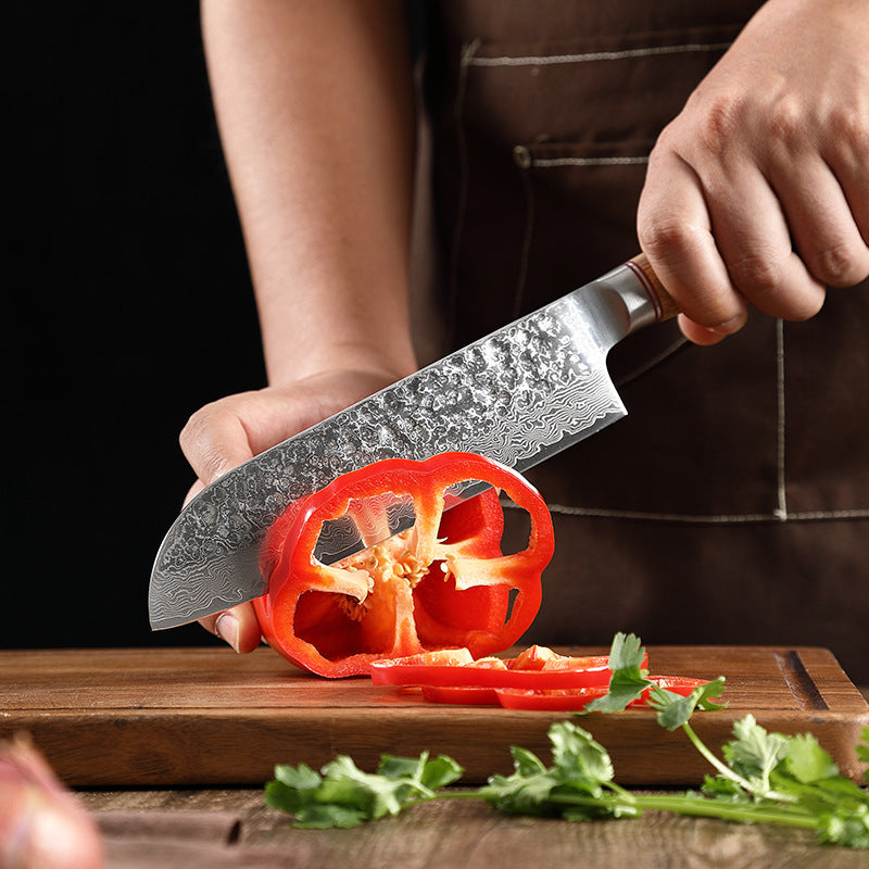 7-Piece Damascus Steel Kitchen Knife Set – Professional Chef Knives for Home & Culinary Use