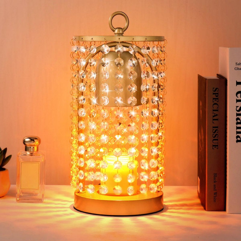 Modern Candle Wax Melting Lamp with Timer & Dimmer – Safe Flame-Free Home Fragrance Warmer