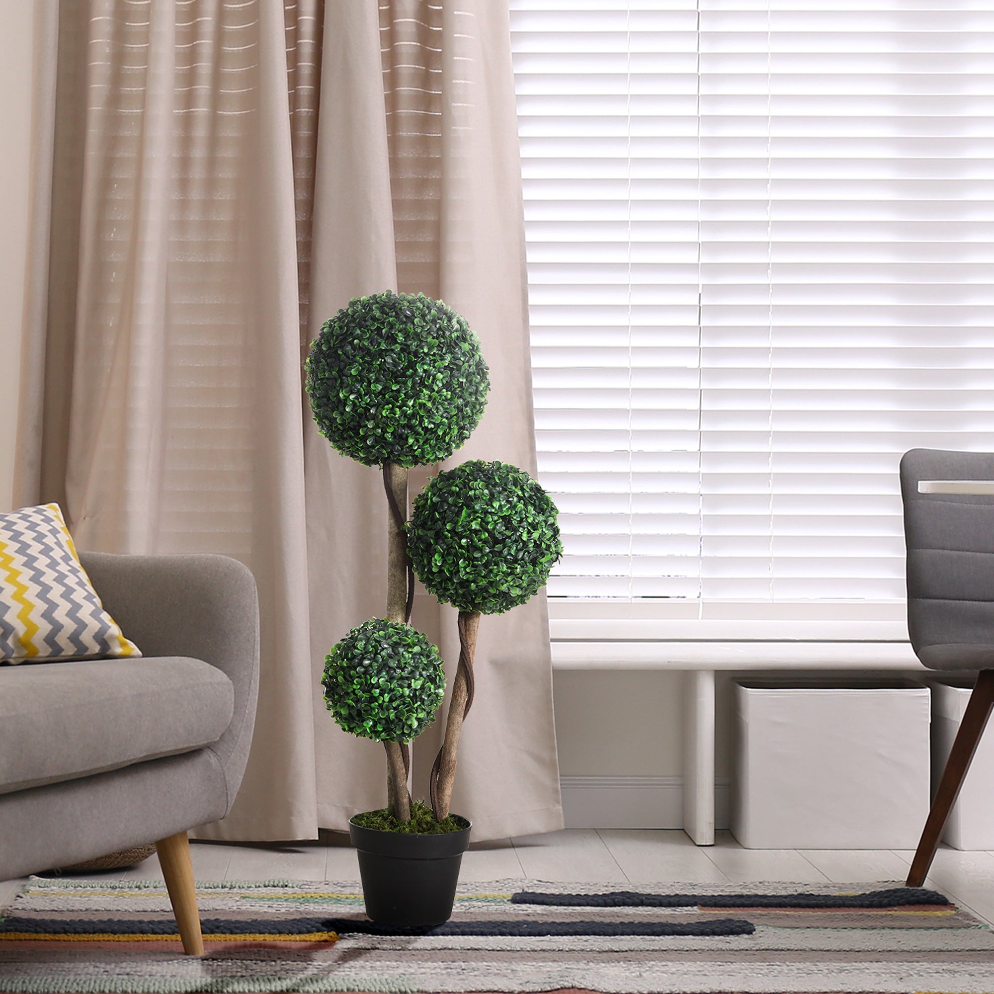 Best Artificial Boxwood Tree and  Indoor & Outdoor Faux Plant for Home Décor