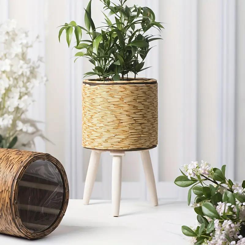 modern  Handcrafted Green Plastic Vase and Decorative Planter for Indoor & Outdoor Use