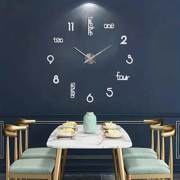 Large Modern Art Decorative Wall Clock for living room.