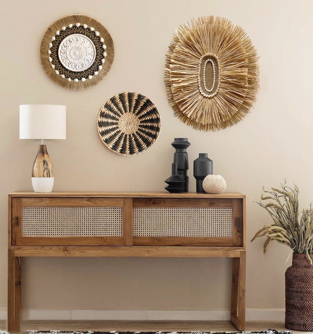Moroccan boho wall decor hanging plate artistic design