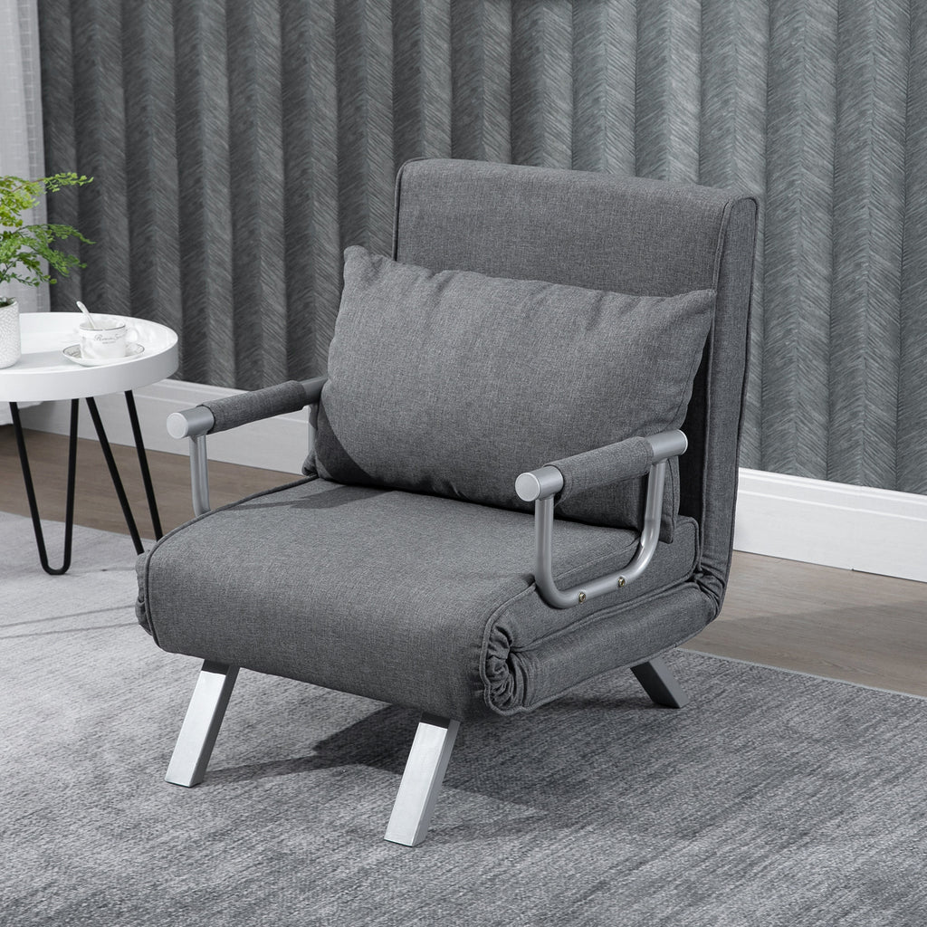Modern Single Person Folding Convertible Sofa Bed Sleeper Chair for living room.