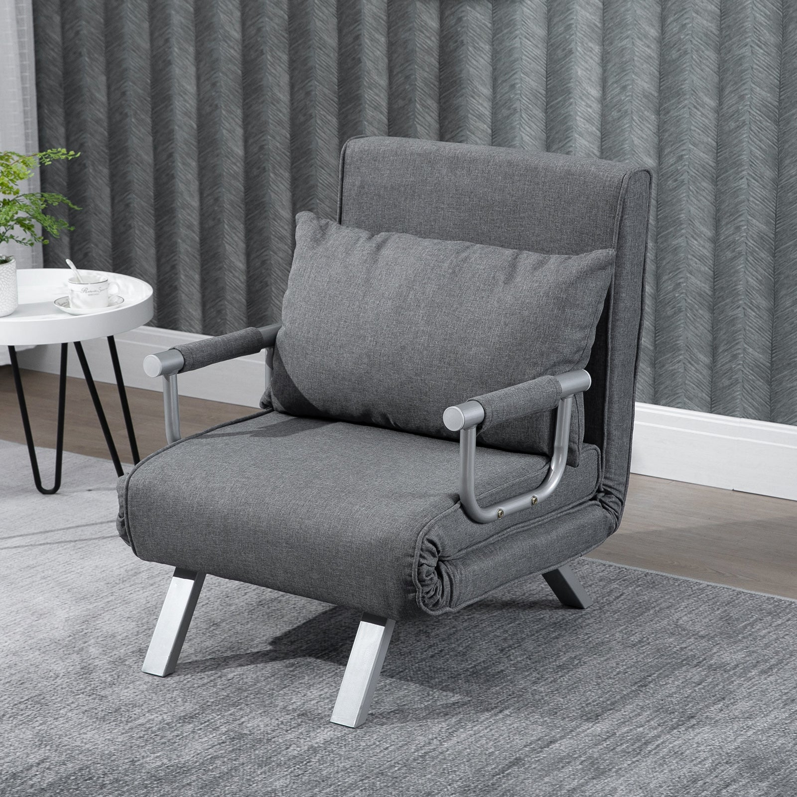 Modern Single Person Folding Convertible Sofa Bed Sleeper Chair for living room.