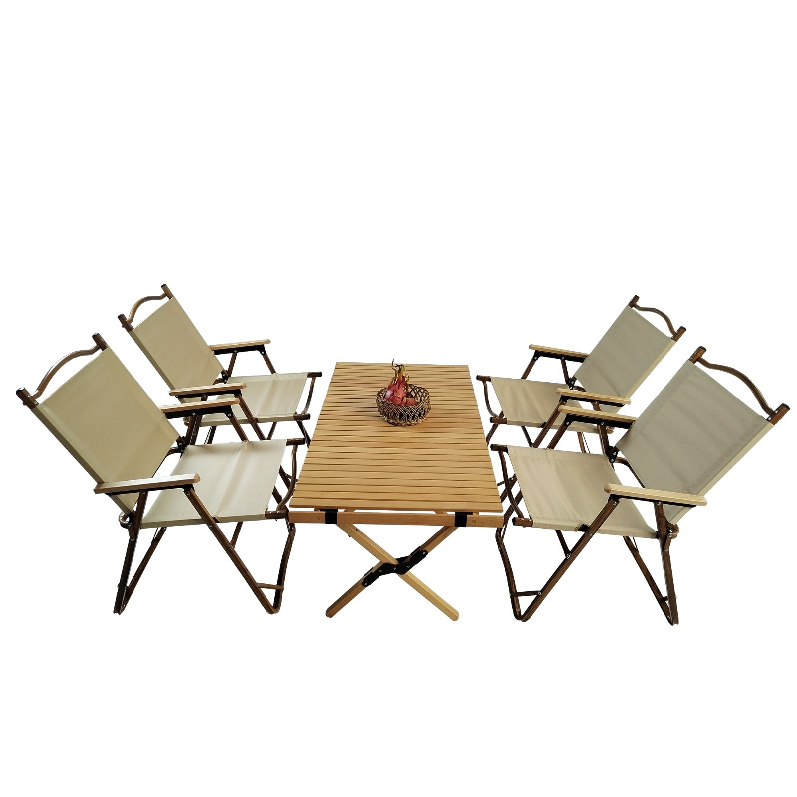 Multi-Function Foldable Dining Set – 1 Table & 4 Chairs | Indoor & Outdoor Use
