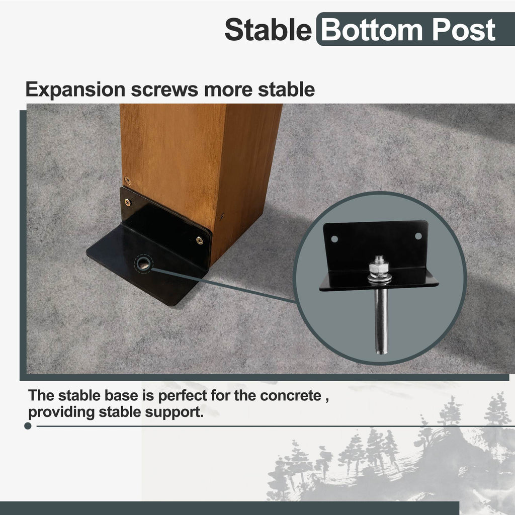 Outdoor Wooden Pergola Gazebo – Patio & Garden Pergola for Climbing Plants (Brown)