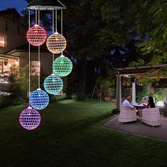 Colour Changing Solar Wind Chime LED Hanging Light – Outdoor Garden & Patio Décor (1 Pc)