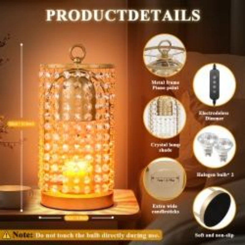 Modern Candle Wax Melting Lamp with Timer & Dimmer – Safe Flame-Free Home Fragrance Warmer