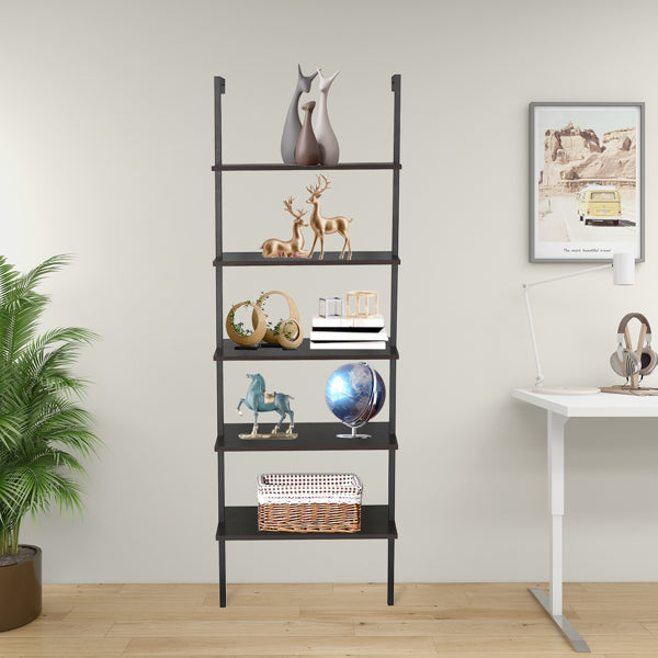 Industrial Etagere Bookshelf – Open Shelf Storage for Living Room, Bedroom, or Office