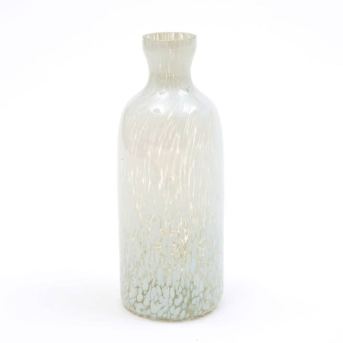 Decorative Splutter Glass Bottle Vase – Large Hurricane Style Home Décor