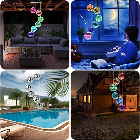Colour Changing Solar Wind Chime LED Hanging Light – Outdoor Garden & Patio Décor (1 Pc)