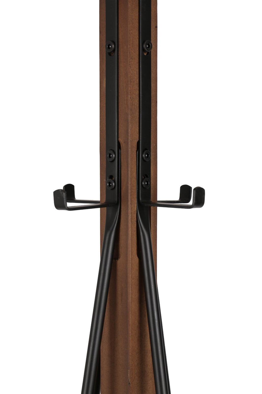 Reclaimed Wood and Metal Freestanding Coat Rack – Stylish Storage Solution for Bedroom, Living Room, and Entryway