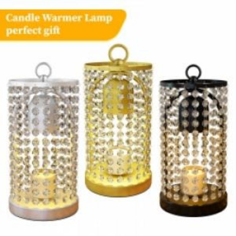 Modern Candle Wax Melting Lamp with Timer & Dimmer – Safe Flame-Free Home Fragrance Warmer
