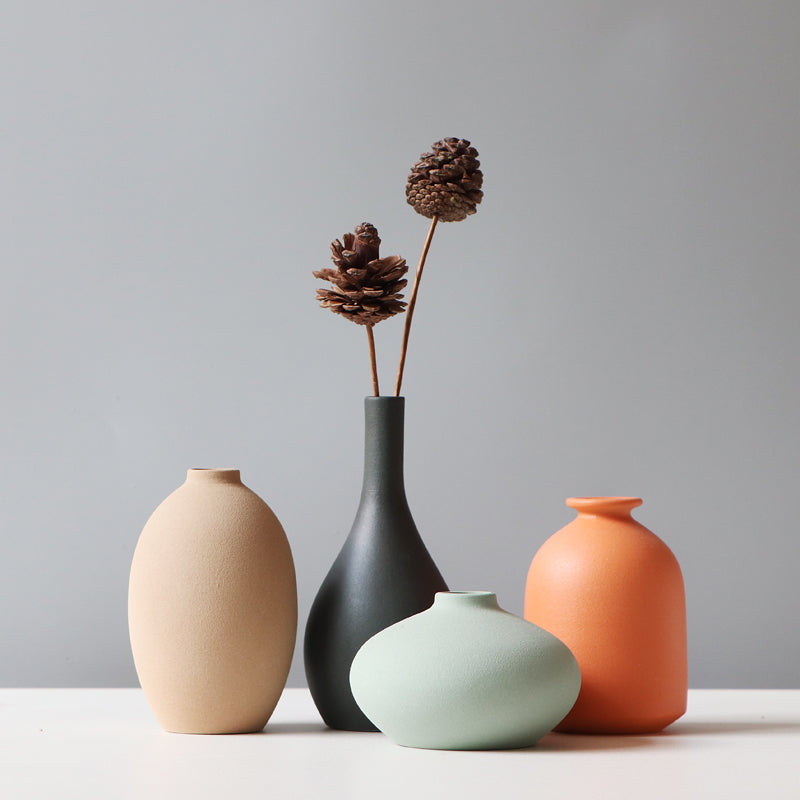 Ceramic vase for living room decor modern flower vase for TV cabinet