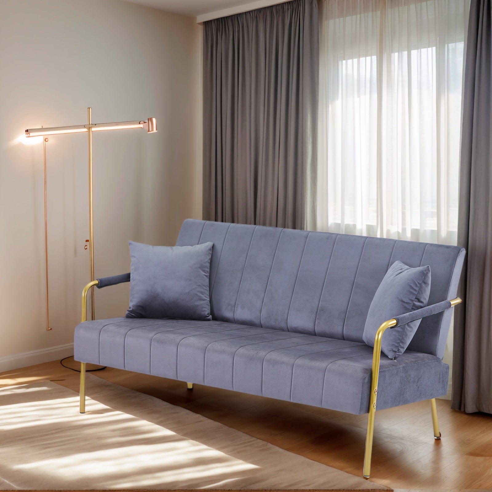 cozy velvet loveseat sofa for relaxing and seating