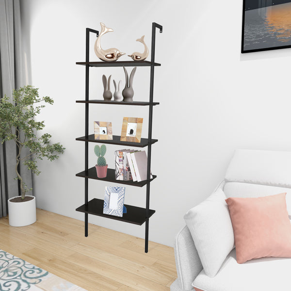Industrial Etagere Bookshelf – Open Shelf Storage for Living Room, Bedroom, or Office